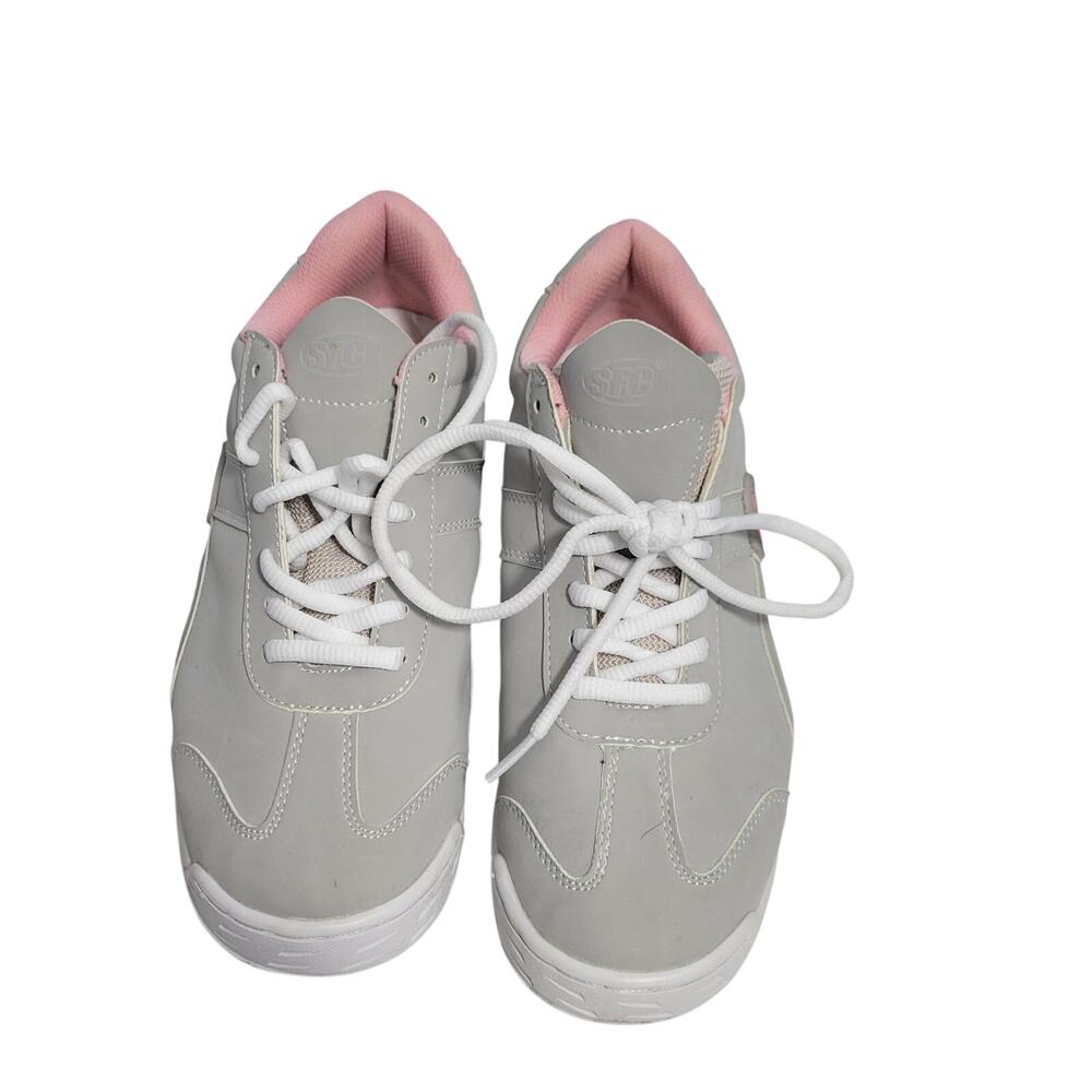 Shoes For Crews Grey Work Shoe With Slip Resistant Textured Sole Size 8.5  81326